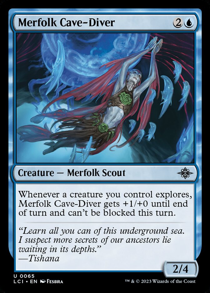 Merfolk Cave-Diver 65/291 (The Lost Caverns of Ixalan)  | Good Games Cannington