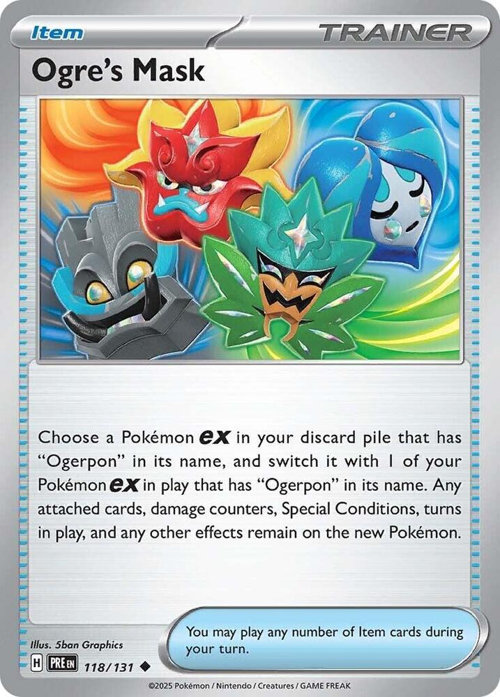 Ogre's Mask (118/131) [Scarlet & Violet: Prismatic Evolutions] | Good Games Cannington