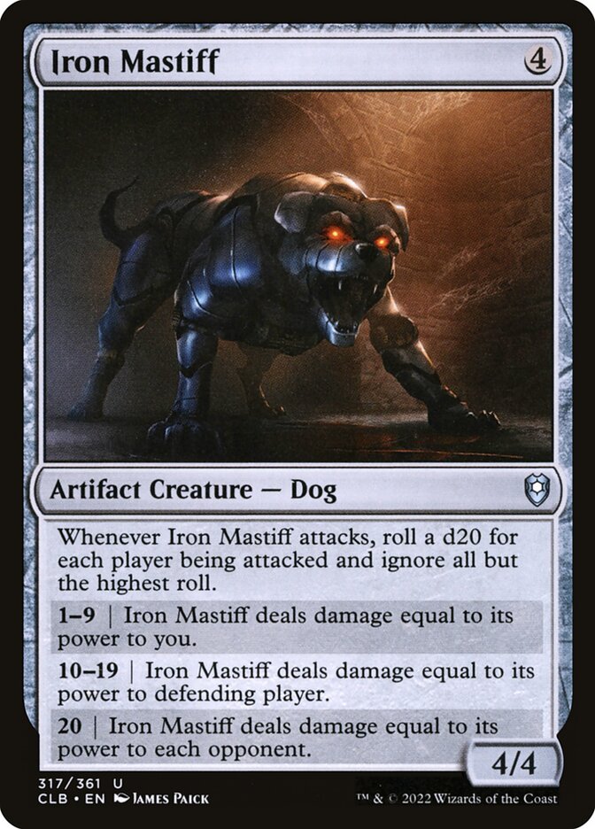 Iron Mastiff 317 (Commander Legends: Battle for Baldur's Gate)  | Good Games Cannington