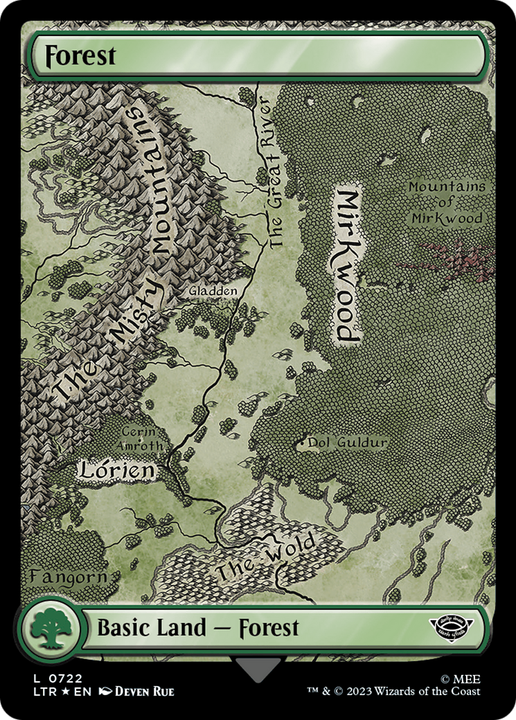 Forest (0722) (Surge Foil) [The Lord of the Rings: Tales of Middle-Earth] | Good Games Cannington
