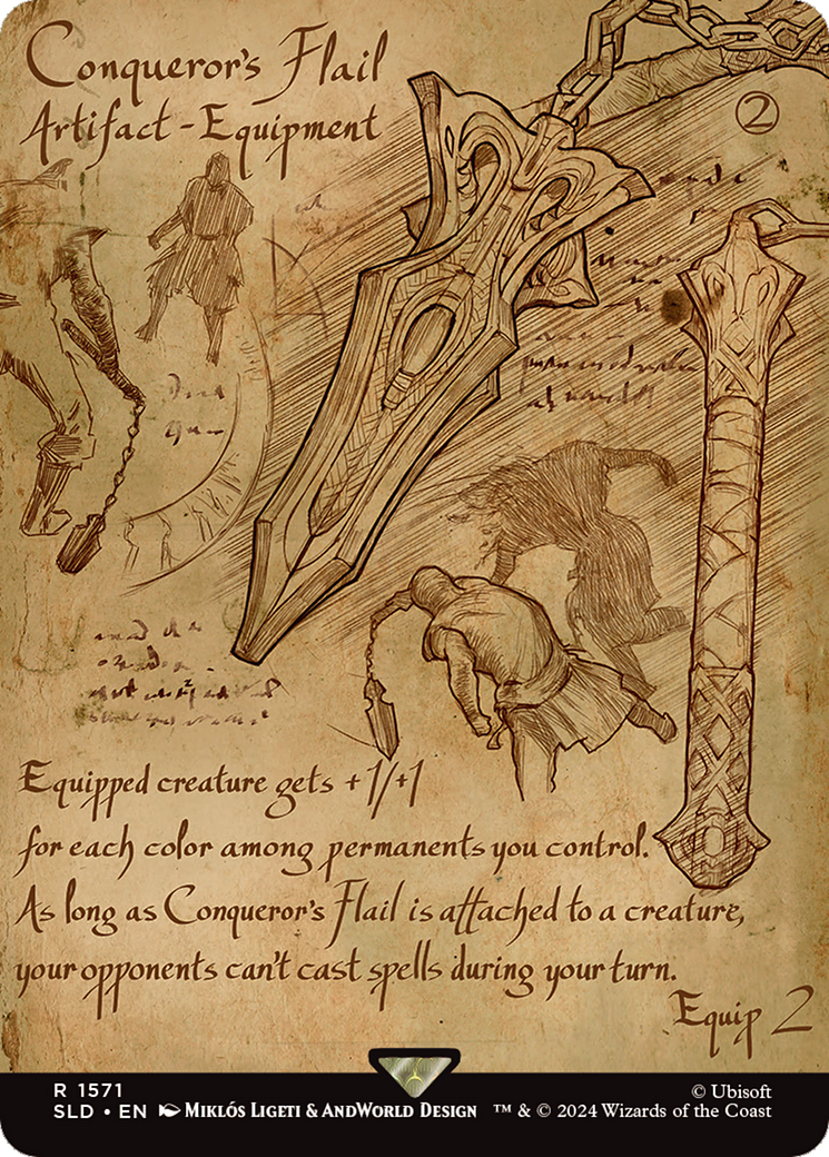 Conqueror's Flail (Rainbow Foil) [Secret Lair Drop Series] | Good Games Cannington