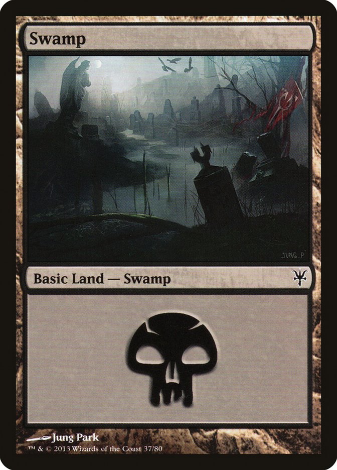 Swamp (37) [Duel Decks: Sorin vs. Tibalt] | Good Games Cannington