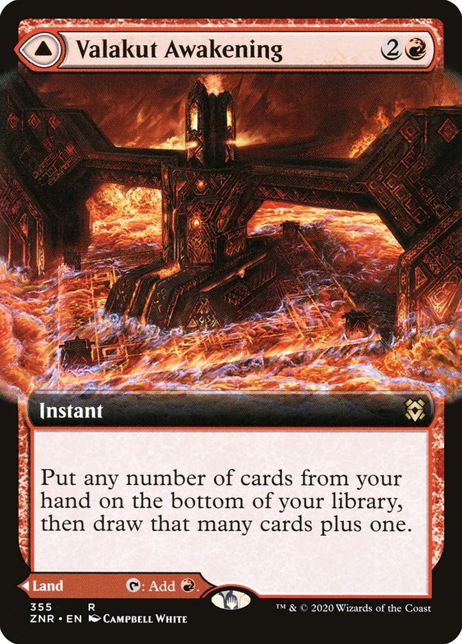 Valakut Awakening // Valakut Stoneforge (Extended Art) [Zendikar Rising] | Good Games Cannington
