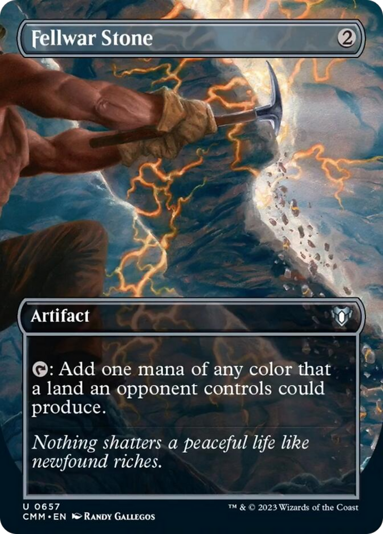Fellwar Stone (Borderless Alternate Art) [Commander Masters] | Good Games Cannington
