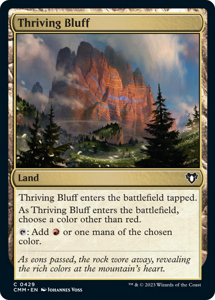Thriving Bluff [Commander Masters] | Good Games Cannington