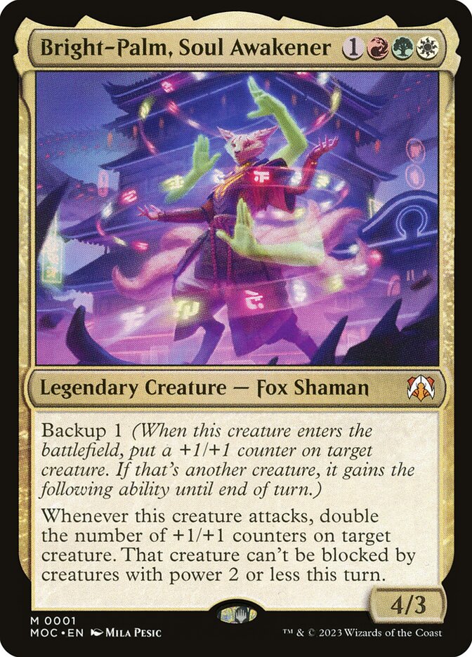 Bright-Palm, Soul Awakener 1/444 (Commander: March of the Machine)  - Foil | Good Games Cannington