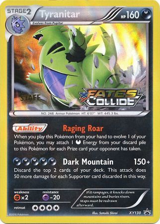 Tyranitar (XY130) (Staff) [XY: Black Star Promos] | Good Games Cannington