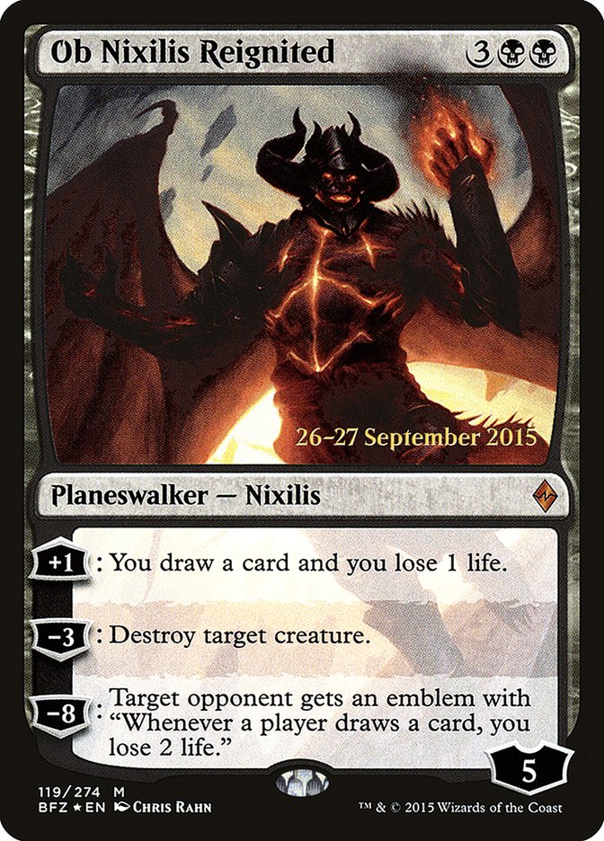 Ob Nixilis Reignited [Battle for Zendikar Prerelease Promos] | Good Games Cannington