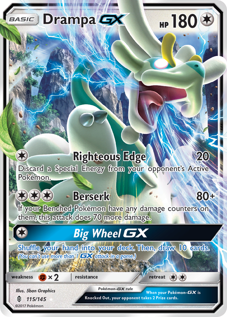 Drampa GX (115/145) [Sun & Moon: Guardians Rising] | Good Games Cannington