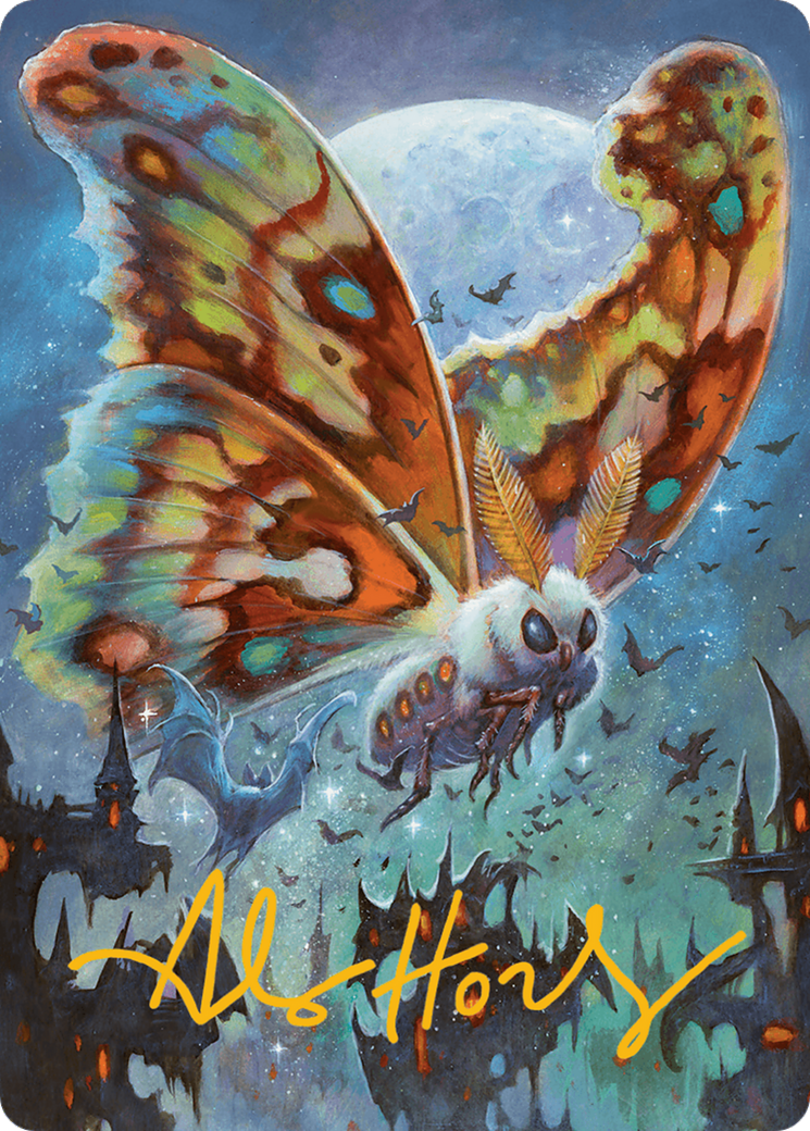 Luminous Broodmoth Art Card (Gold-Stamped Signature) [Bloomburrow Art Series] | Good Games Cannington