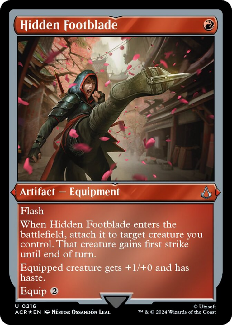 Hidden Footblade (Foil Etched) [Assassin's Creed] | Good Games Cannington