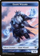 Dwarf Berserker // Giant Wizard Double-Sided Token [Kaldheim Tokens] | Good Games Cannington