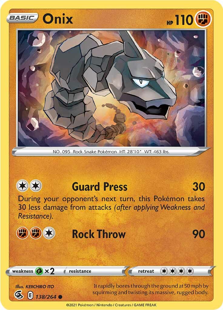 Onix (138/264) [Sword & Shield: Fusion Strike] | Good Games Cannington