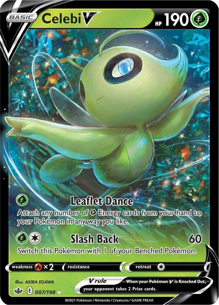 Celebi V 007/198 (SWSH06: Chilling Reign)  - Holofoil | Good Games Cannington