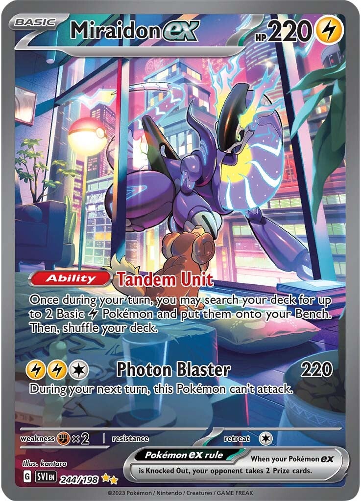 Miraidon ex (244/198) [Scarlet & Violet: Base Set] | Good Games Cannington
