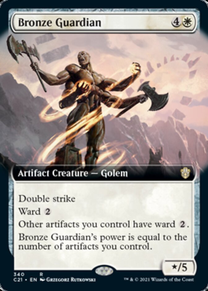 Bronze Guardian (Extended Art) [Commander 2021] | Good Games Cannington