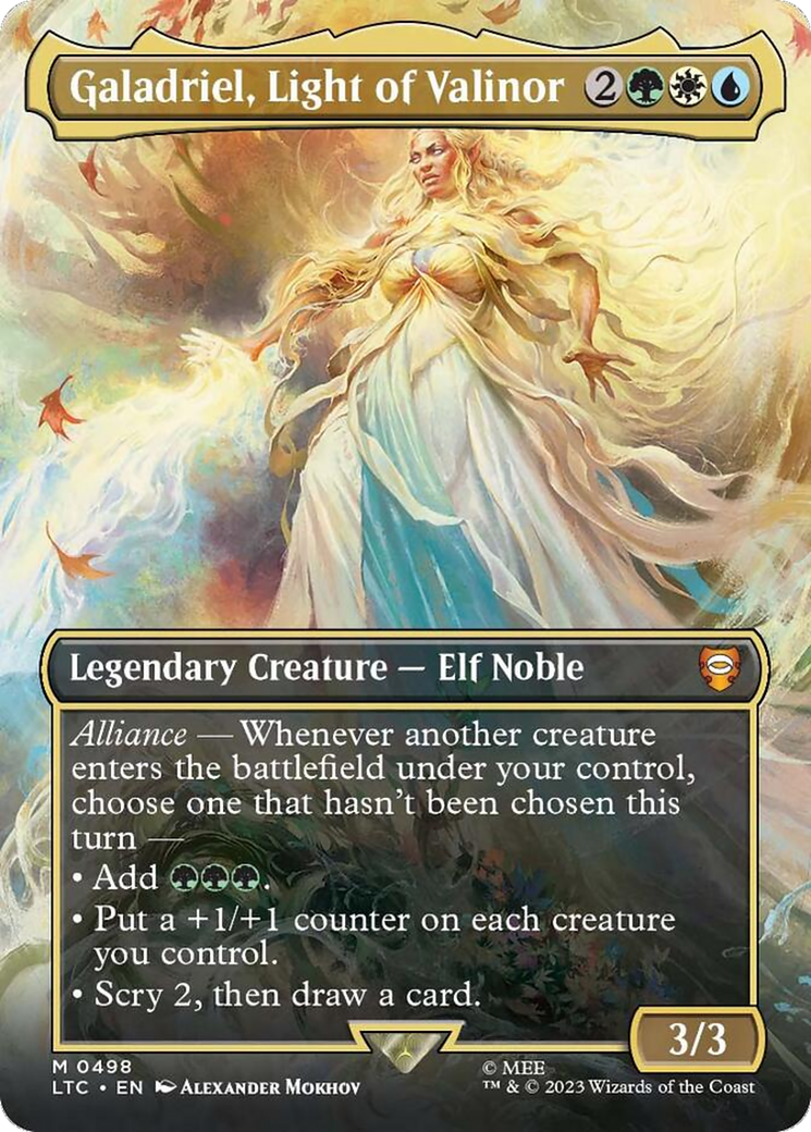 Galadriel, Light of Valinor (Borderless) [The Lord of the Rings: Tales of Middle-Earth Commander] | Good Games Cannington