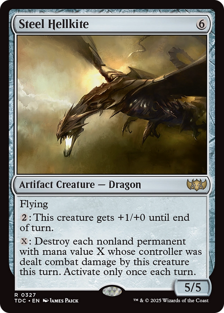 Steel Hellkite [Tarkir: Dragonstorm Commander] | Good Games Cannington