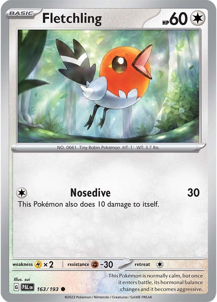 Fletchling (163/193) [Scarlet & Violet: Paldea Evolved] | Good Games Cannington