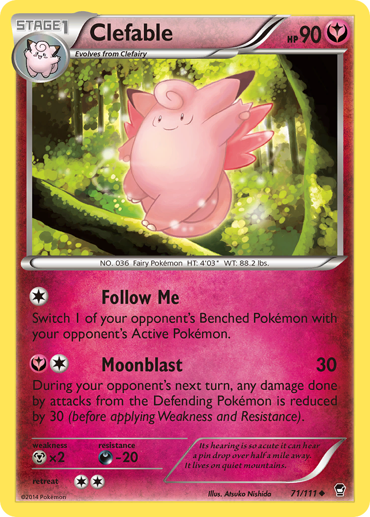 Clefable (71/111) [XY: Furious Fists] | Good Games Cannington