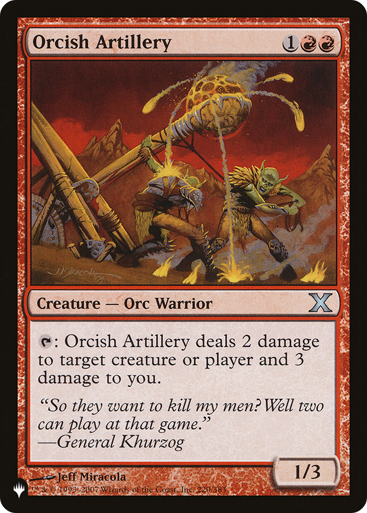 Orcish Artillery [The List] | Good Games Cannington
