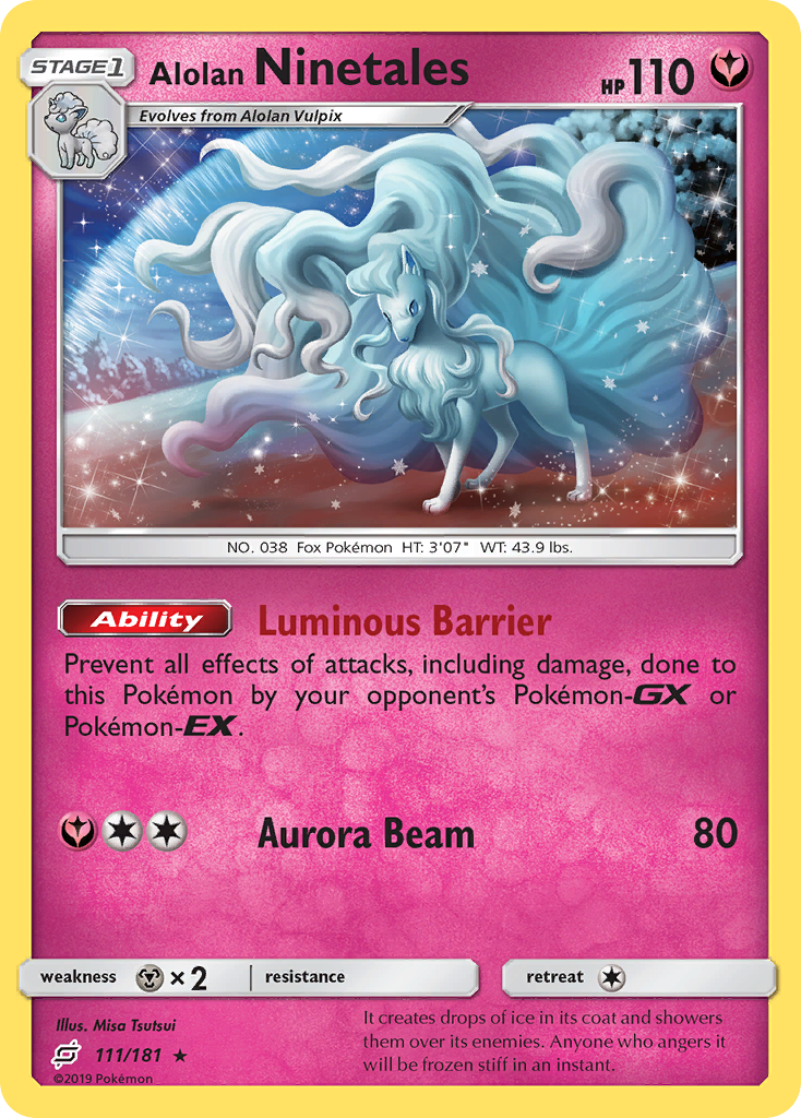Alolan Ninetales (111/181) [Sun & Moon: Team Up] | Good Games Cannington
