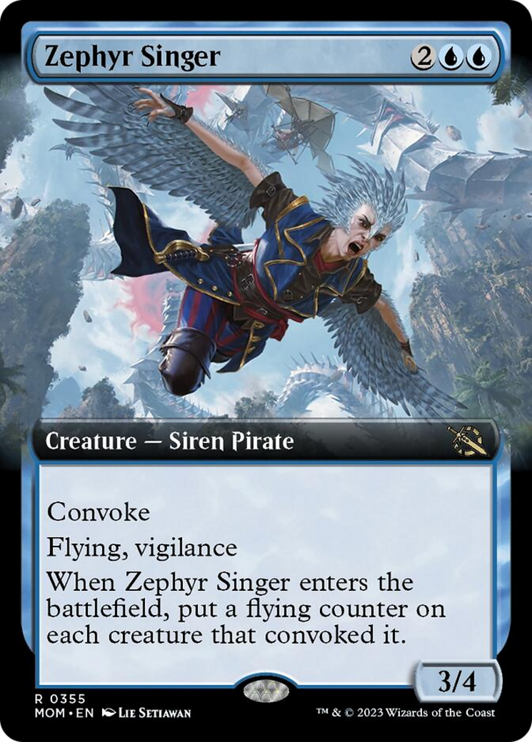 Zephyr Singer (Extended Art) [March of the Machine] | Good Games Cannington