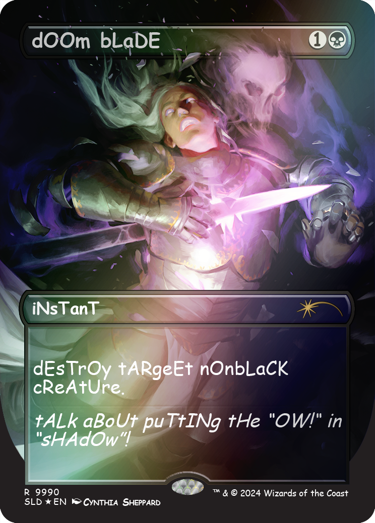 dOOm bLaDE (Rainbow Foil) [Secret Lair Drop Series] | Good Games Cannington