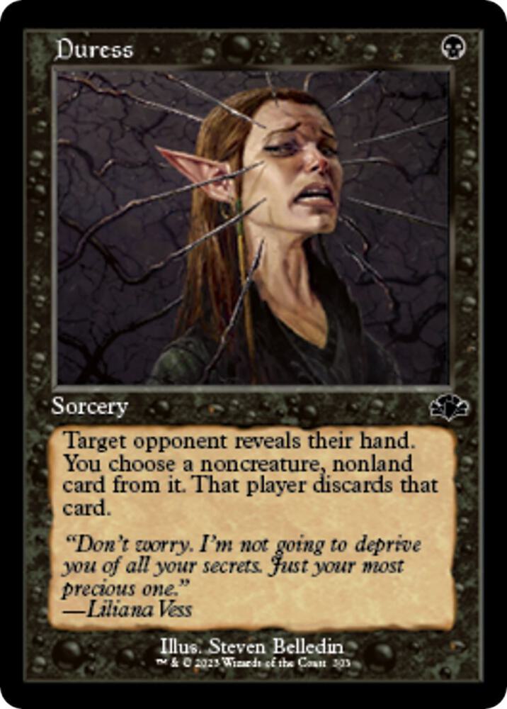 Duress Retro Frame 303 (Dominaria Remastered)  | Good Games Cannington