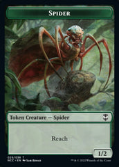 Treefolk // Spider Double-Sided Token [Streets of New Capenna Commander Tokens] | Good Games Cannington