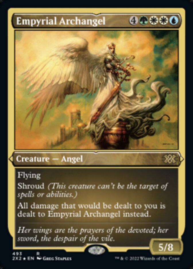 Empyrial Archangel (Foil Etched) [Double Masters 2022] | Good Games Cannington