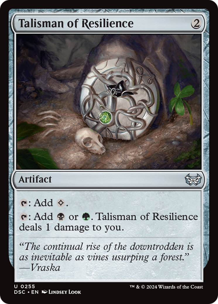 Talisman of Resilience [Duskmourn: House of Horror Commander] | Good Games Cannington