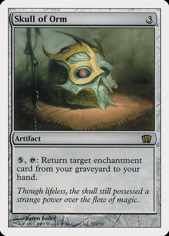 Skull of Orm (8th Edition) [Oversize Cards] | Good Games Cannington
