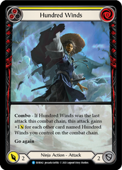 Hundred Winds (Yellow) [EVR042] (Everfest)  1st Edition Extended Art Rainbow Foil | Good Games Cannington