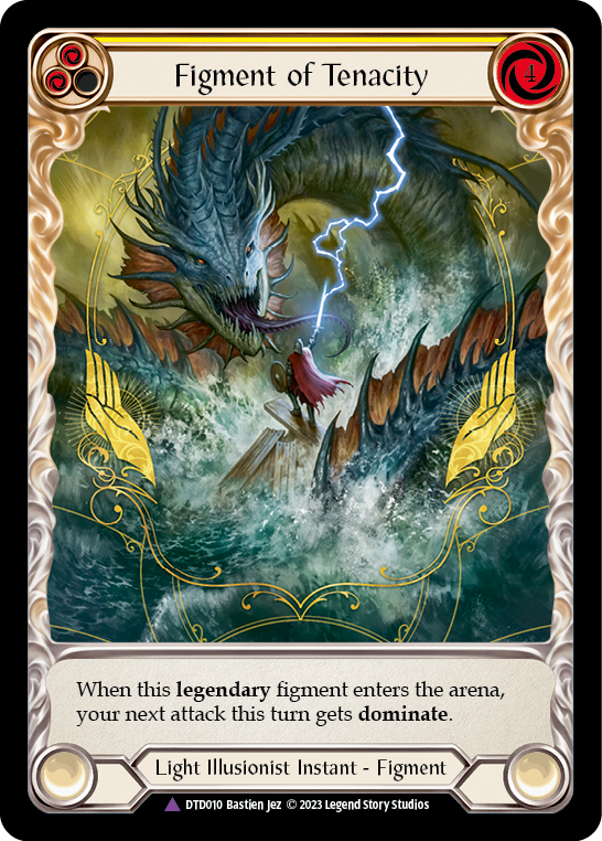 Figment of Tenacity // Metis, Archangel of Tenacity (Marvel) [DTD010] (Dusk Till Dawn)  Cold Foil | Good Games Cannington