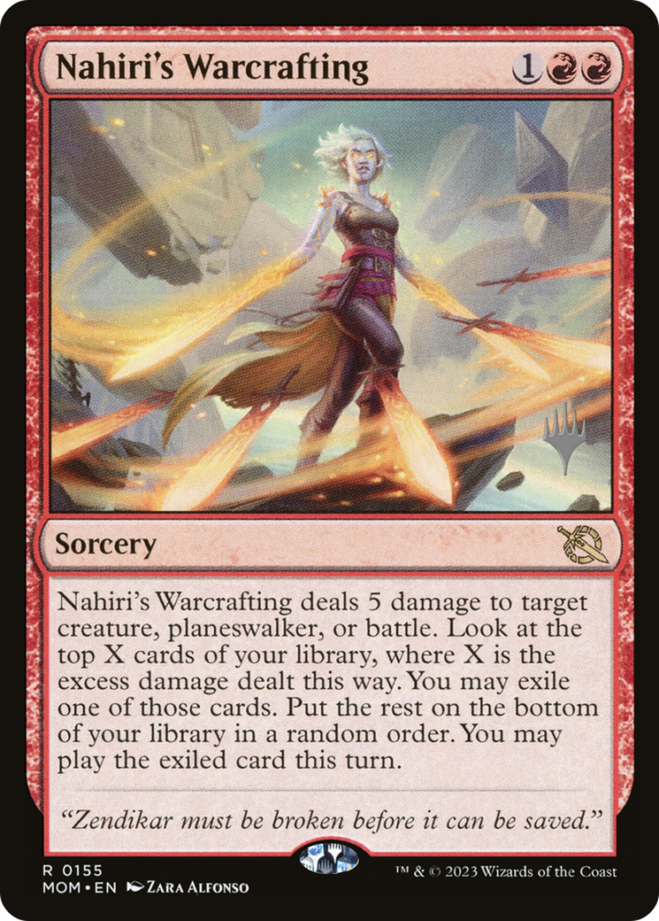 Nahiri's Warcrafting (Promo Pack) [March of the Machine Promos] | Good Games Cannington