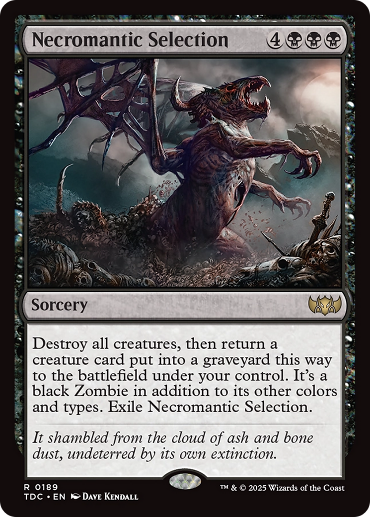Necromantic Selection [Tarkir: Dragonstorm Commander] | Good Games Cannington