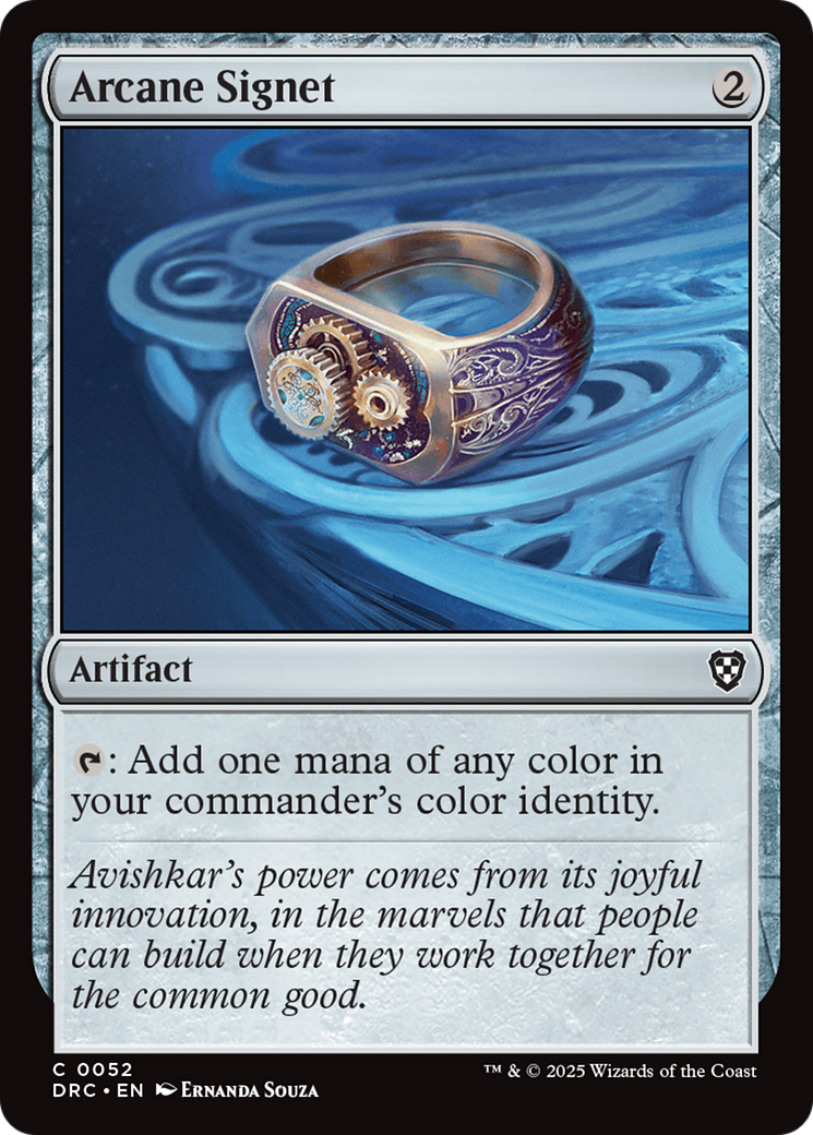 Arcane Signet (0052) [Aetherdrift Commander] | Good Games Cannington