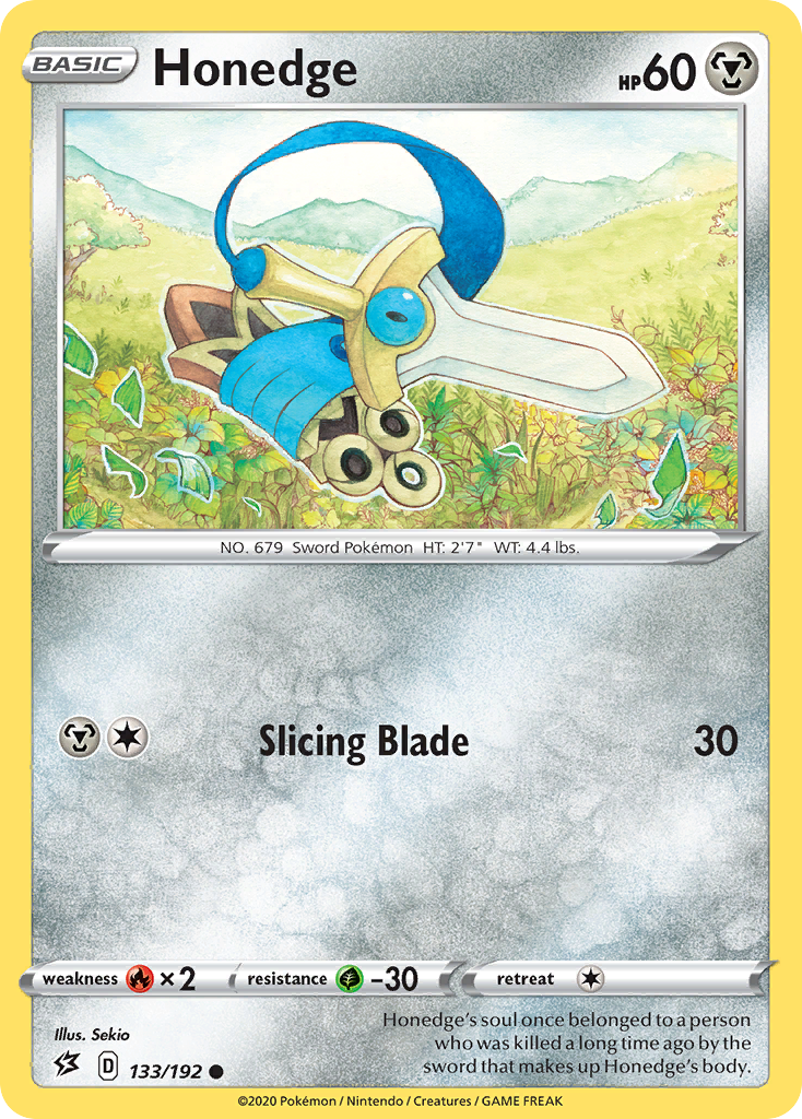 Honedge (133/192) [Sword & Shield: Rebel Clash] | Good Games Cannington