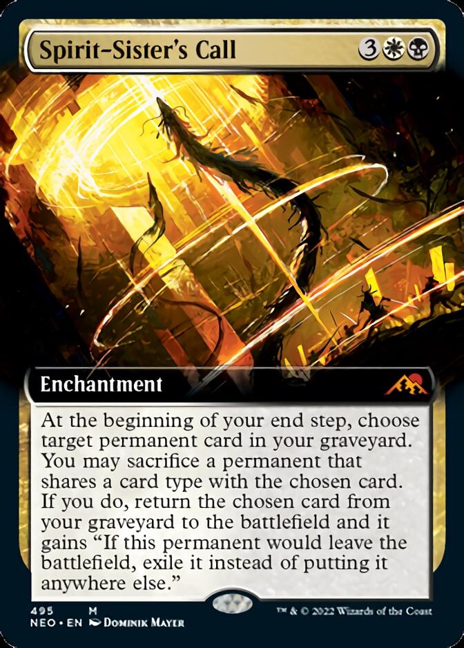 Spirit-Sister's Call (Extended Art) [Kamigawa: Neon Dynasty] | Good Games Cannington
