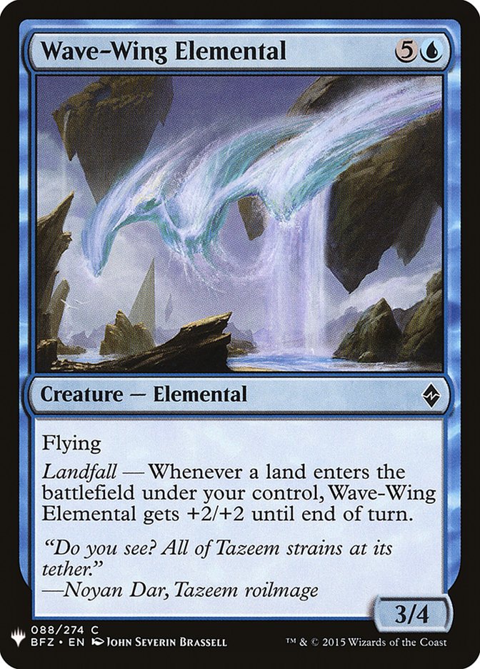 Wave-Wing Elemental [Mystery Booster] | Good Games Cannington
