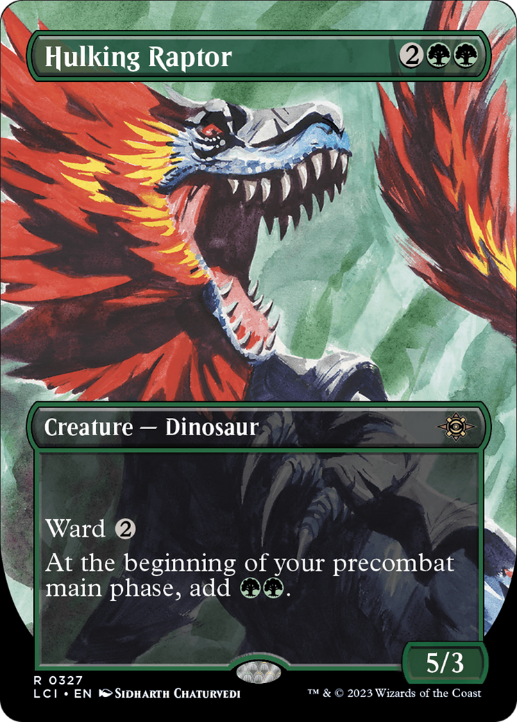 Hulking Raptor (Borderless) [The Lost Caverns of Ixalan] | Good Games Cannington