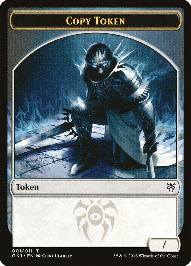 Copy // Horror Double-Sided Token [Guilds of Ravnica Guild Kit Tokens] | Good Games Cannington
