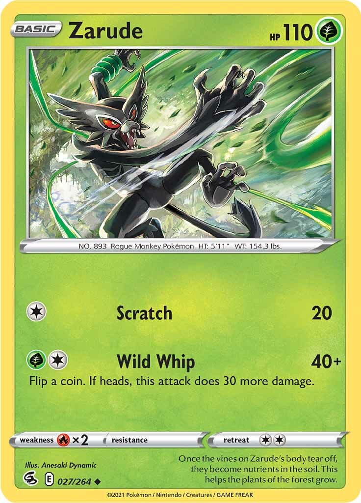 Zarude (027/264) [Sword & Shield: Fusion Strike] | Good Games Cannington