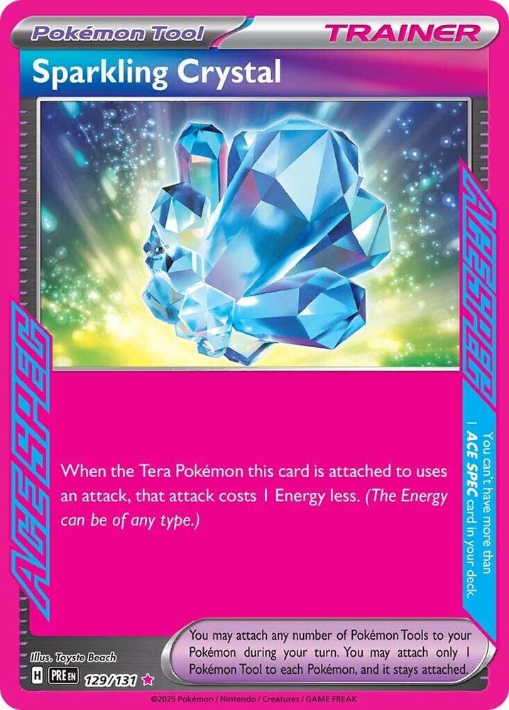 Sparkling Crystal (129/131) [Scarlet & Violet: Prismatic Evolutions] | Good Games Cannington