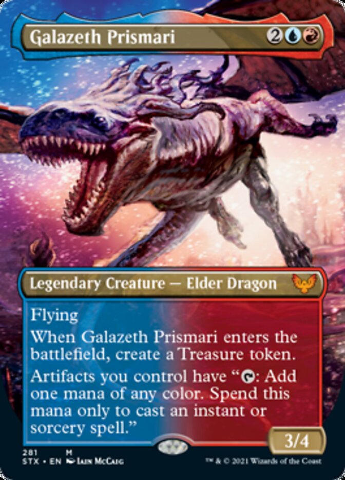 Galazeth Prismari (Borderless Alternate Art) [Strixhaven: School of Mages] | Good Games Cannington