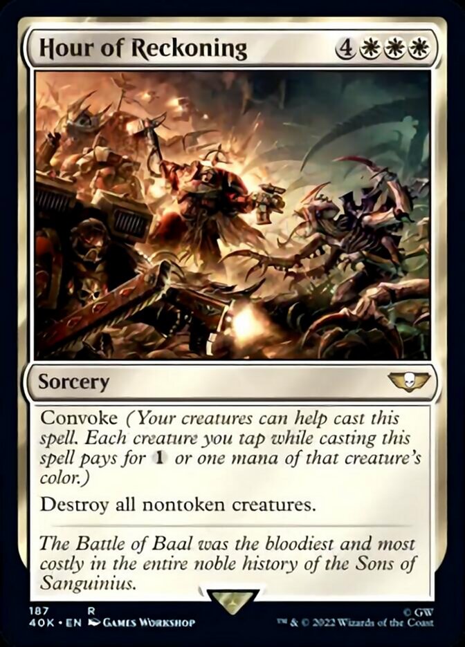 Hour of Reckoning (Surge Foil) [Warhammer 40,000] | Good Games Cannington