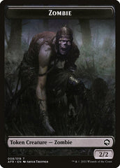 Servo // Zombie Double-Sided Token [Dungeons & Dragons: Adventures in the Forgotten Realms Commander Tokens] | Good Games Cannington