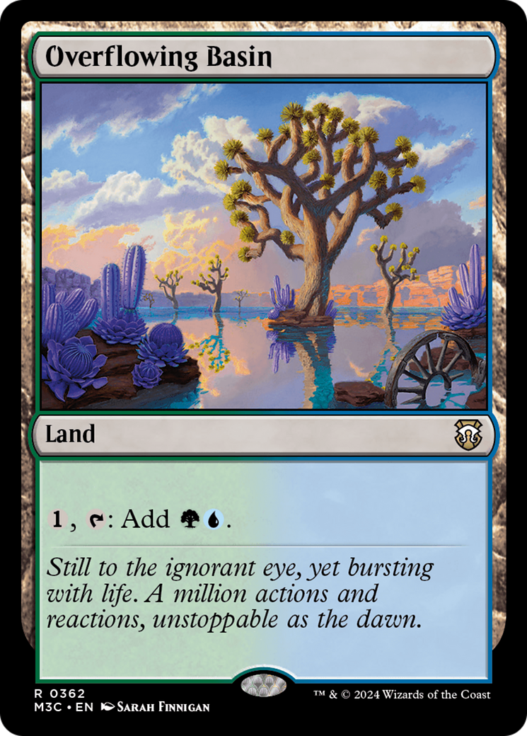 Overflowing Basin (Ripple Foil) [Modern Horizons 3 Commander] | Good Games Cannington