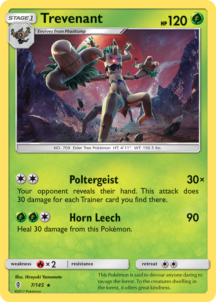 Trevenant (7/145) [Sun & Moon: Guardians Rising] | Good Games Cannington